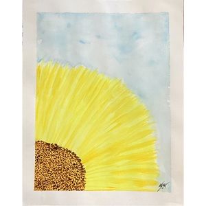 Sunflower- Original Artwork- 11 x 14